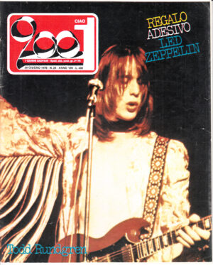 Rivista Ciao 2001 Anno 1976 n. 24 del 20 Giugno - In copertina Todd Rundgren