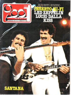 Rivista Ciao 2001 Anno 1979 n. 5 del 4 Febbraio - In copertina Carlos Santana