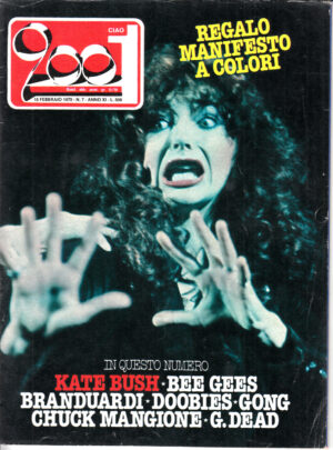 Rivista Ciao 2001 Anno 1979 n. 7 del 18 Febbraio - In copertina Kate Bush