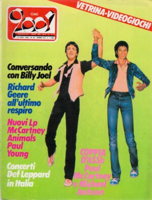 Rivista Ciao 2001 Anno 1983 n. 45 del 13 Novembre - In copertina Paul McCartney e Michael Jackson