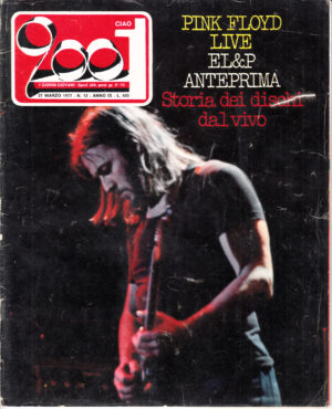 Rivista Ciao 2001 n. 12 del 27 Marzo 1977 - In copertina Pink Floyd + Poster