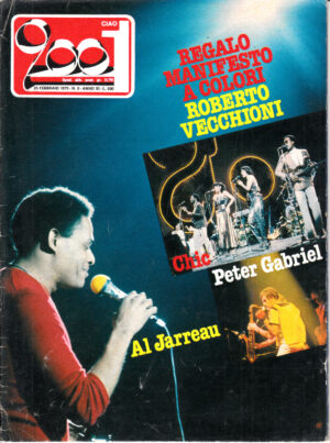 Rivista Ciao 2001 Anno 1979 n. 8 del 25 Febbraio - In copertina Al Jarreau, Peter Gabriel, Chic
