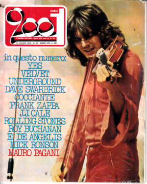 Rivista Ciao 2001 Anno 1976 n. 29 del 25 Luglio - In copertina Mauro Pagani + Poster