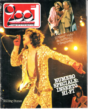 Rivista Ciao 2001 n. 17-18 del 1-8 Maggio 1977 - In copertina Mick Jagger Rolling Stones
