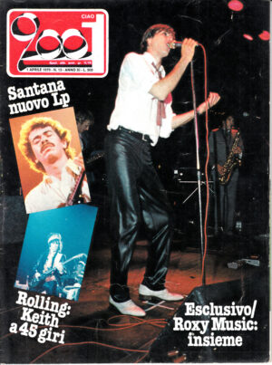 Rivista Ciao 2001 Anno 1979 n. 13 del 1 Aprile - In copertina Roxy Music
