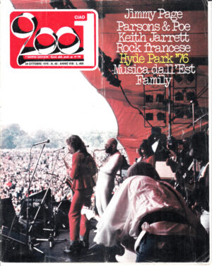 Rivista Ciao 2001 Anno 1976 n. 42 del 24 Ottobre - In copertina Hyde Park '76