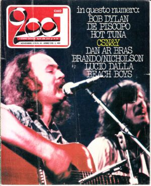 Rivista Ciao 2001 Anno 1976 n. 44 del 7 Novembre - In copertina CSN&Y