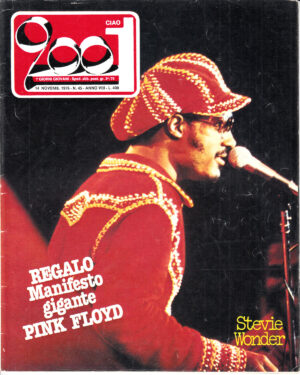 Rivista Ciao 2001 Anno 1976 n. 45 del 14 Novembre - In copertina Stevie Wonder