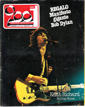 Rivista Ciao 2001 Anno 1976 n. 49 del 12 Dicembre - In copertina Keith Richard