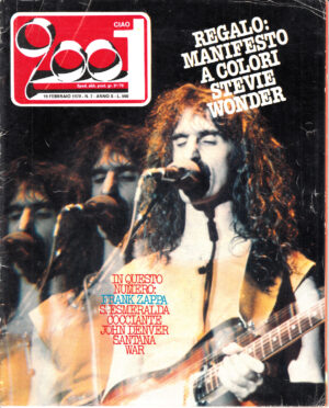 Rivista Ciao 2001 n. 7 del 19 Febbraio 1978 - In copertina Frank Zappa
