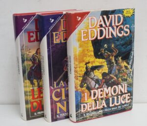 Trilogia dei Tamuli di Eddings, David (Le volte di fuoco, I demoni della luce, La città del nulla) ed. Sperling & Kupfer (Prima edizione)