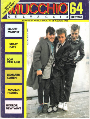 Rivista Mucchio Selvaggio n. 64 - Maggio 1983. In copertina Stray Cats