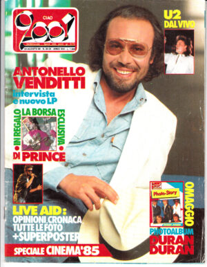 Rivista Ciao 2001 Anno 1985 n. 33-34 del 23 Agosto NON COMPLETA - In copertina Antonello Venditti