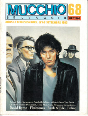 Rivista Mucchio Selvaggio n. 68 - Settembre 1983. David Byrne, Fleshtones, Police