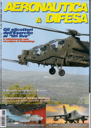 Rivista Aeronautica & Difesa n. 276 - Ottobre 2009. In copertina Elicotteri dell'Esercito Italiano