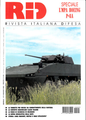 Rivista Italiano Difesa RID n. 5 - Maggio 2005. In copertina torretta Oto Melara Hitfist 30