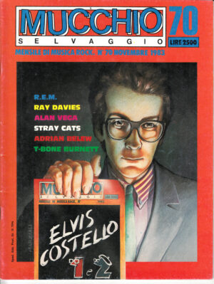 Rivista Mucchio Selvaggio n. 70 - Novembre 1983. Elvis Costello, REM, Alan Vega