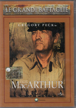 MacArthur il Generale Ribelle con Gregory Peck. DVD in Italiano. Versione da edicola