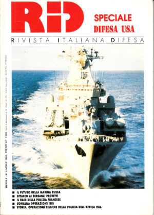 Rivista Italiano Difesa RID n. 4 - Aprile 1993. In copertina incrociatore lanciamissili classe Slava