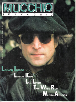 Rivista Mucchio Selvaggio anno 1987 n. 124 - Maggio. In copertina John Lennon