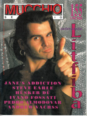 Rivista Mucchio Selvaggio anno 1990 n. 155 - Dicembre. In copertina Piero Pelu' Litfiba