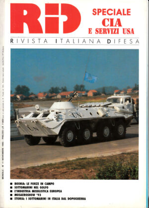 Rivista Italiano Difesa RID n. 11 - Novembre 1993. In copertina BTR-80 ucraino