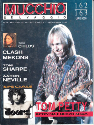 Rivista Mucchio Selvaggio anno 1991 n. 162-163 - Luglio, Agosto. In copertina Tom Petty
