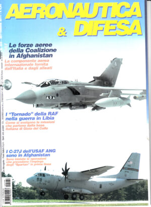Rivista Aeronautica & Difesa n. 299 - Settembre 2011. In copertina Tornado della RAF in Libia