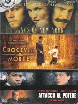 Gangs of New York, Crocevia della morte, Attacco al potere. DVD in Italiano con Slipcase - Nuovo