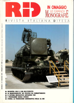 Rivista Italiano Difesa RID n. 5 - Maggio 1994. In copertina TOR sistema missilistico russo
