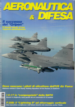 Rivista Aeronautica & Difesa n. 303 - Gennaio 2012. In copertina Saab Gripen caccia leggero