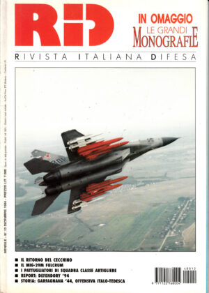 Rivista Italiano Difesa RID n. 12 - Dicembre 1994. In copertina MIG-20M
