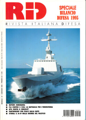 Rivista Italiano Difesa RID n. 1 - Gennaio 1995. In copertina fregata francese La Fayette