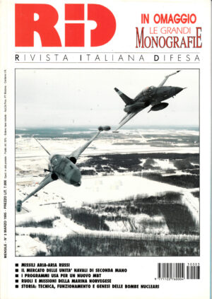 Rivista Italiano Difesa RID n. 3 - Marzo 1995. In copertina caccia F-5 canadesi