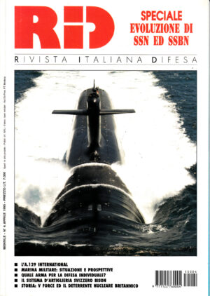 Rivista Italiano Difesa RID n. 4 - Aprile 1995. In copertina sottomarino Le Triomphant