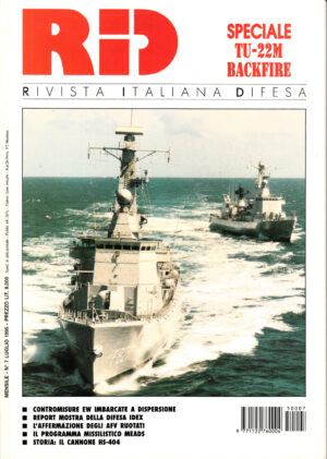 Rivista Italiano Difesa RID n. 7 - Luglio 1995. In copertina fragate olandese Karel Doorman