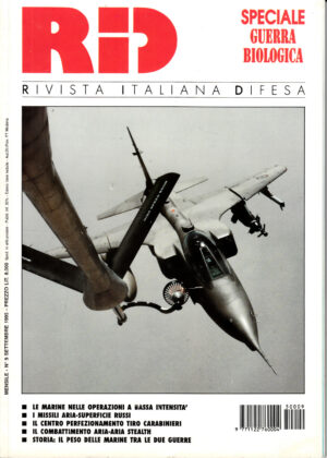 Rivista Italiano Difesa RID n. 9 - Settembre 1995. In copertina Jaguar dell'Armee de l'Air