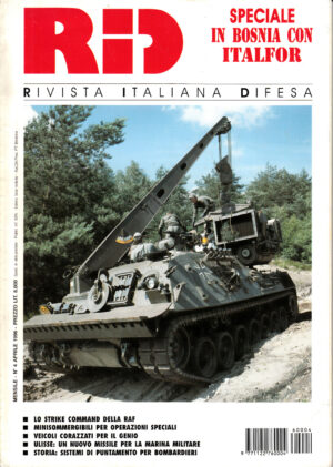Rivista Italiano Difesa RID n. 4 - Aprile 1996. In copertina carro Bergepanzer 2