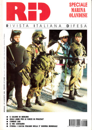 Rivista Italiano Difesa RID n. 8 - Agosto 1996. In copertina forze di Reazione Rapida tedesche