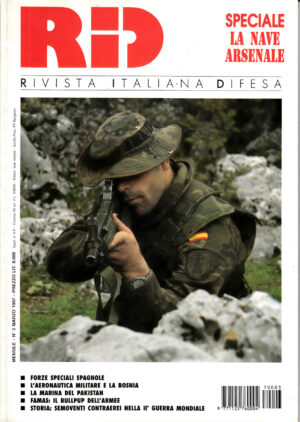 Rivista Italiano Difesa RID n. 3 - Marzo 1997. In copertina membro Esercito Spagnolo in Bosnia