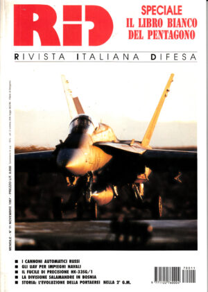 Rivista Italiano Difesa RID n. 11 - Novembre 1997. In copertina F-A/18 Super Hornet