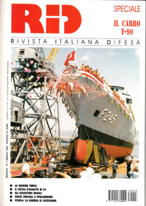 Rivista Italiano Difesa RID n. 3 - Marzo 1998. In copertina varo fregata turca Oruk Reis tipo Meko 200