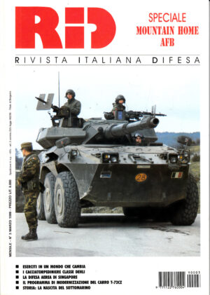 Rivista Italiano Difesa RID n. 3 - Marzo 1999. In copertina blindo Centauro Cavalleggeri Guide