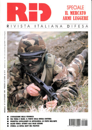 Rivista Italiano Difesa RID n. 10 - Ottobre 1999. In copertina carabiniere del Tuscania
