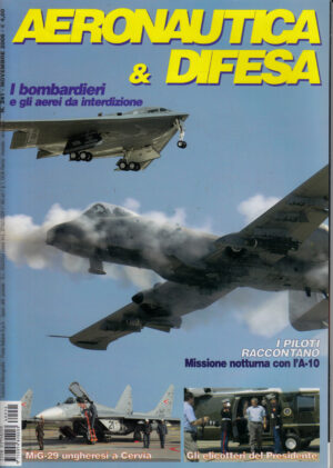 Rivista Aeronautica & Difesa n. 241 - Novembre 2006. In copertina A-10A Thunderbolt II