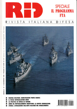 Rivista Italiano Difesa RID n. 11 - Novembre 1999. In copertina 1° Divisione Navale