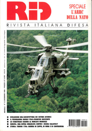 Rivista Italiano Difesa RID n. 12 - Dicembre 1999. In copertina elicottero A-129 Mangusta CBT