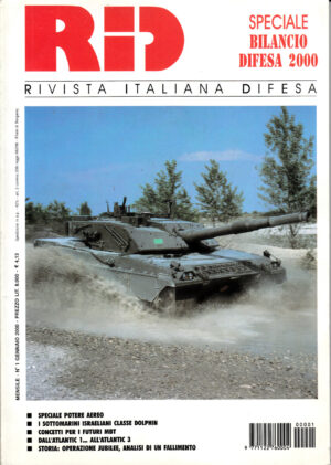 Rivista Italiano Difesa RID n. 1 - Gennaio 2000. In copertina carro da combattimento Ariete