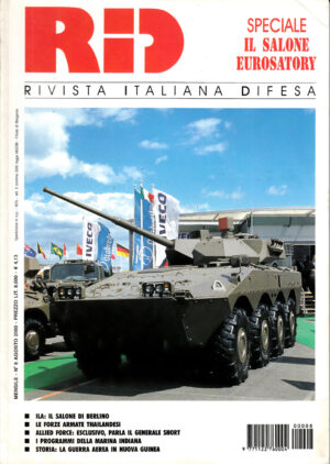 Rivista Italiano Difesa RID n. 8 - Agosto 2000. In copertina Iveco VBC con torretta ATOBreda Hitfist