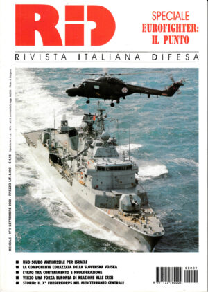 Rivista Italiano Difesa RID n. 9 - Settembre. In copertina fregata portoghese Corte Real